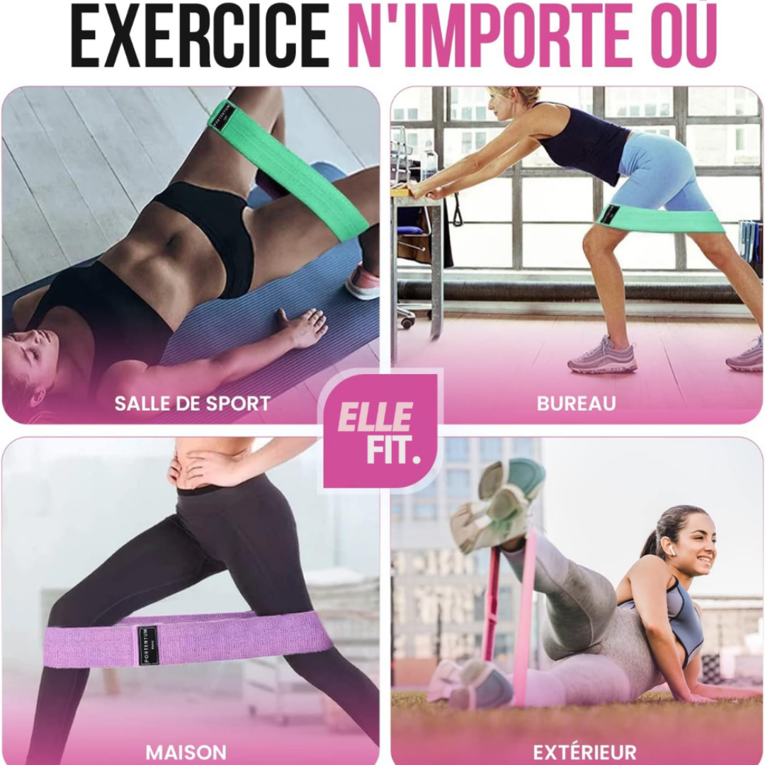 Pack de 3 bandes de résistances élastiques