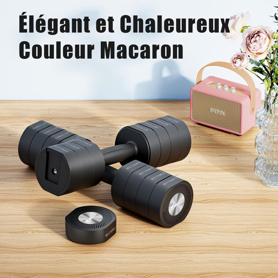 Haltères Réglables 4 en 1
