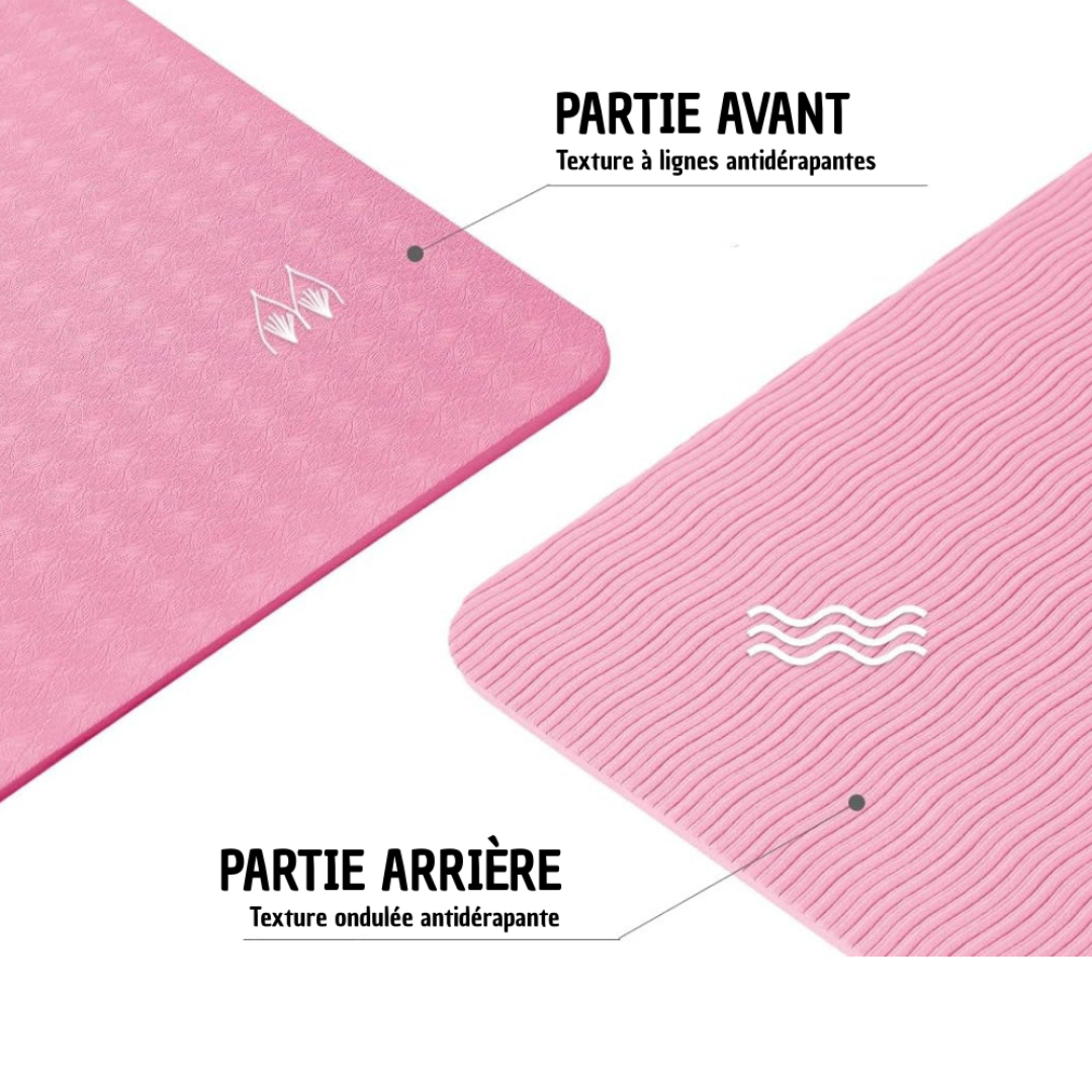 Tapis de Yoga Pliable & Antidérapant