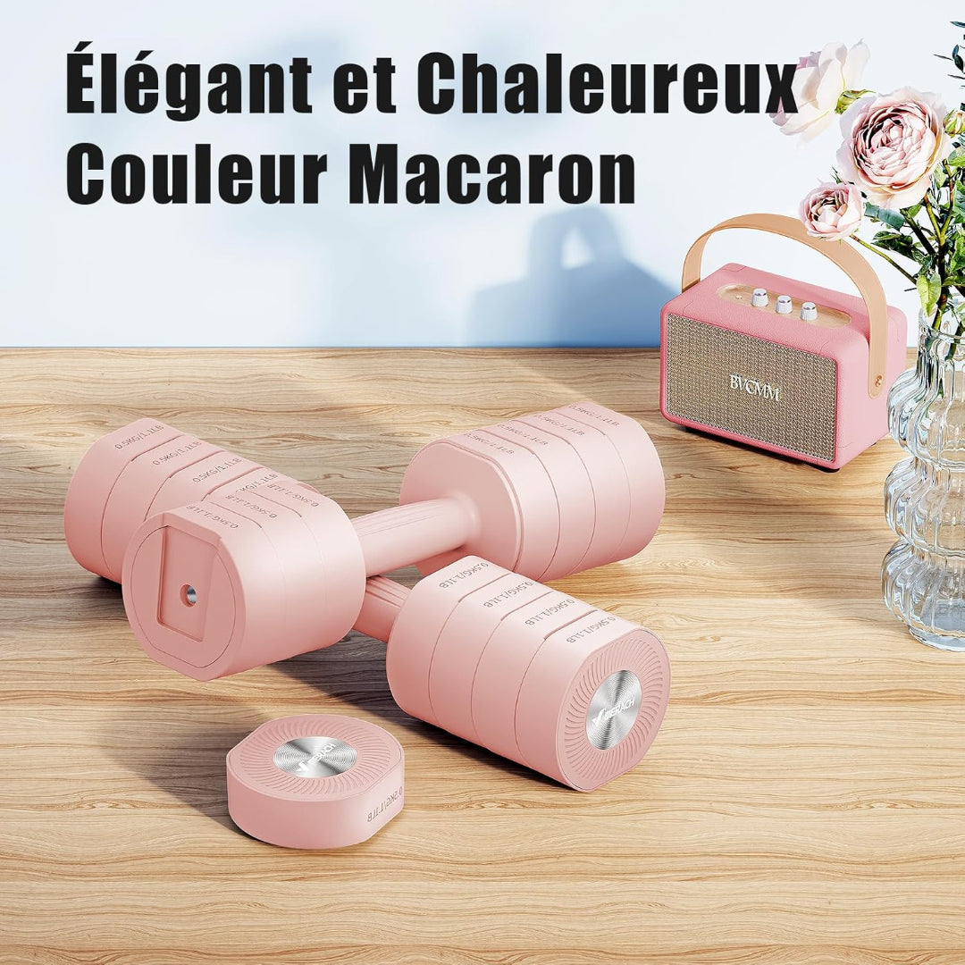 Haltères Réglables 4 en 1