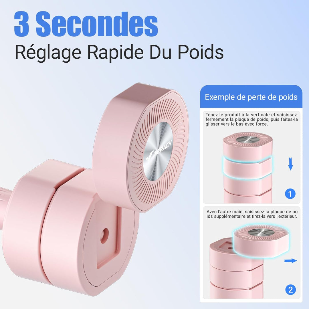 Haltères Réglables 4 en 1