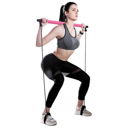 Barre de Pilates réglable + Bandes de résistance